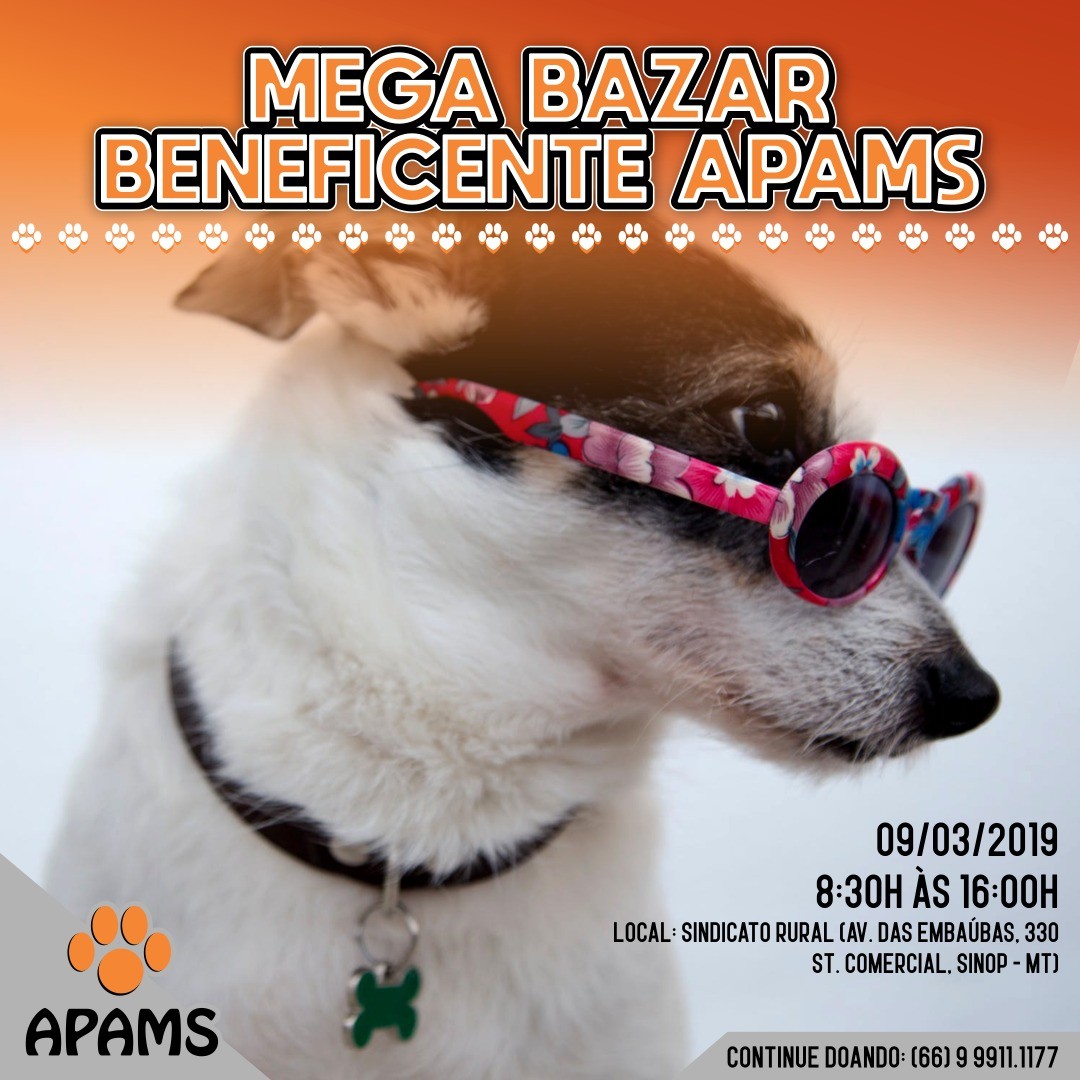 Mega bazar beneficente APAMS.